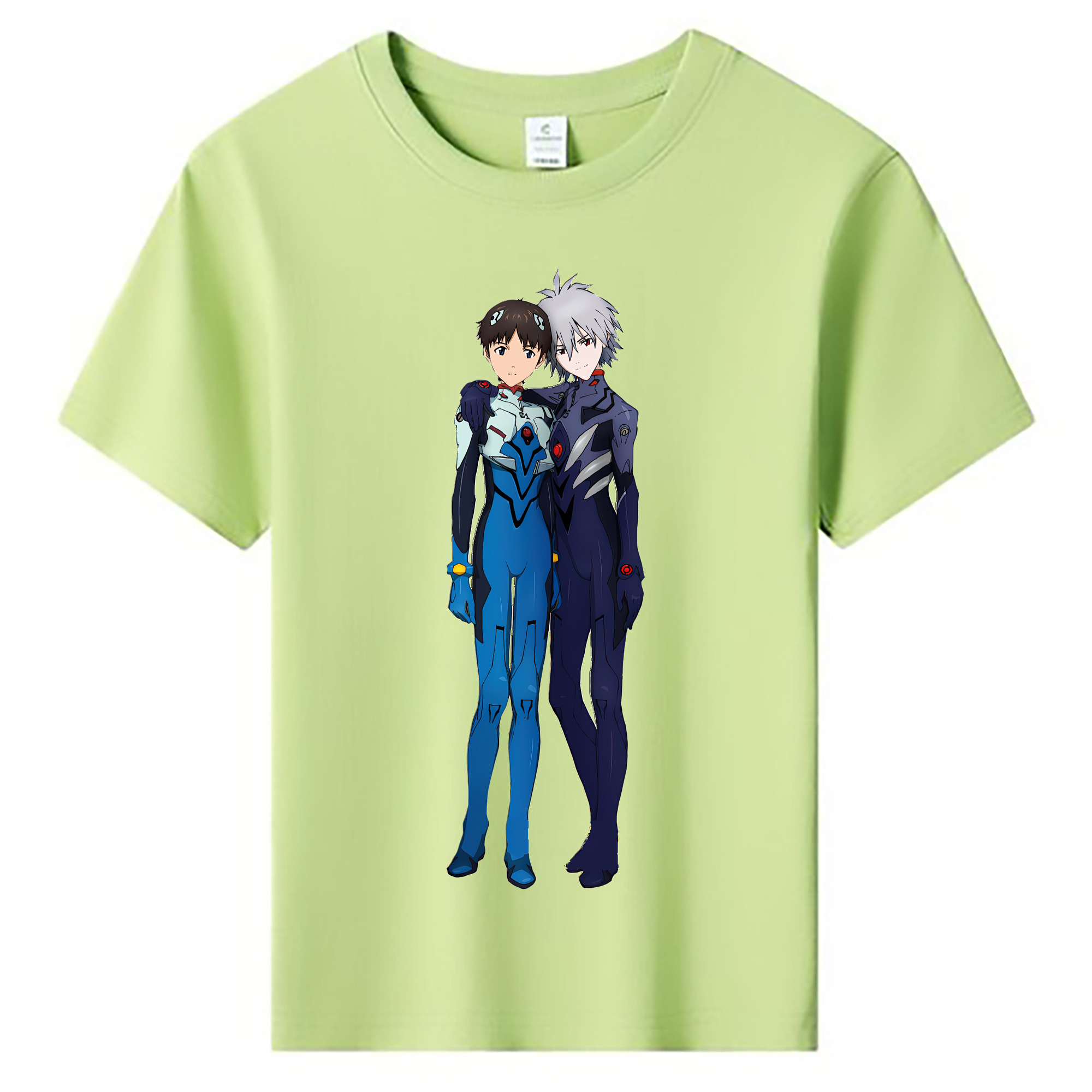 （画像用） EVA 新世紀エヴァンゲリオン 綿100％キッズTシャツ（フロントプリント）